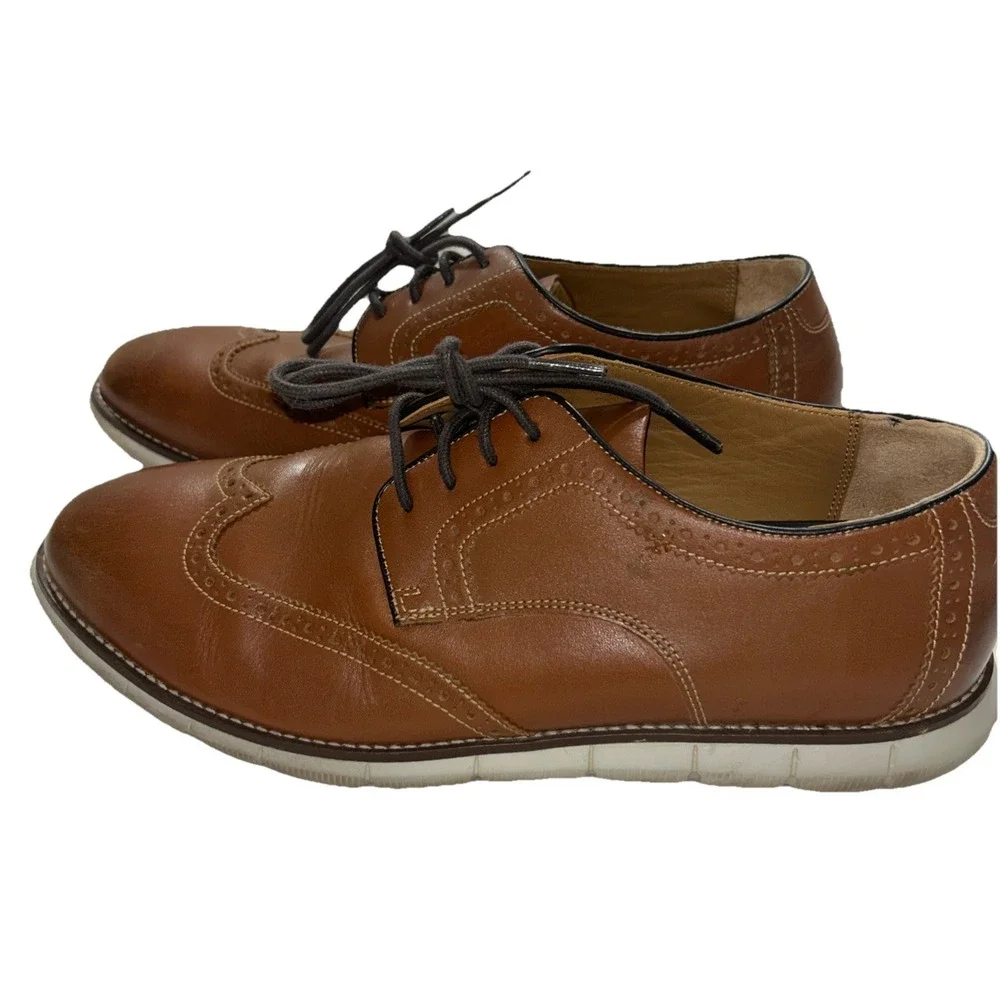 Johnston & Murphy‎ Men's Holden Wingtip Full Grain | Classic Dress Shoe, Sz 10.5
